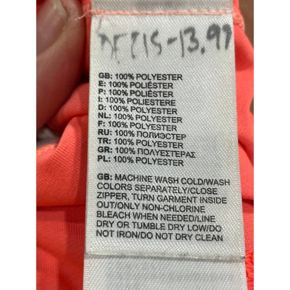 The North Face Womens Flashdry T-Shirt Orange V-Neckline Athletic S - Picture 6 of 7